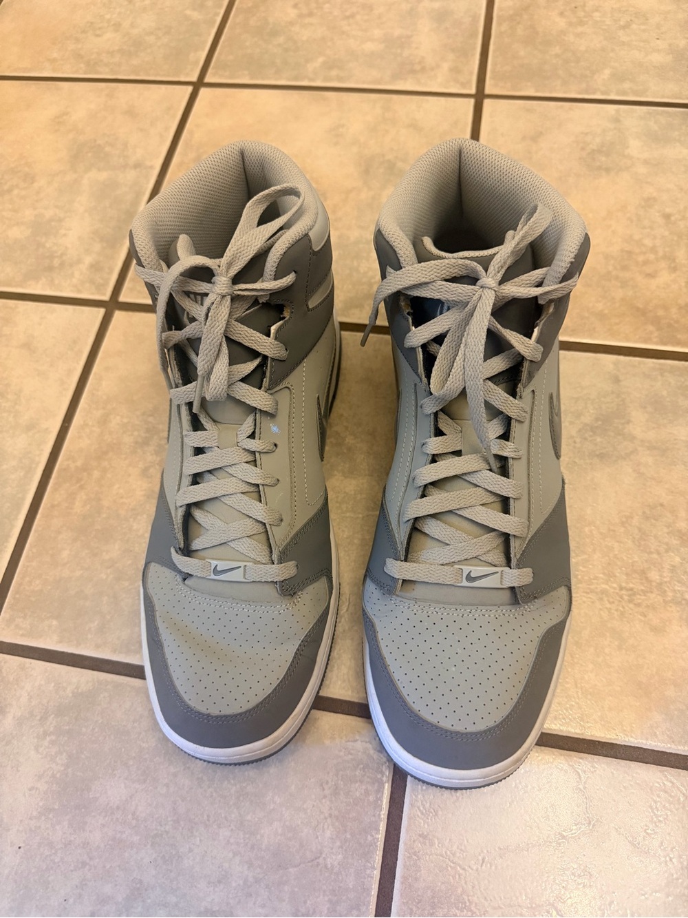 Nike Men's High-Top Athletic Sneakers - Grey